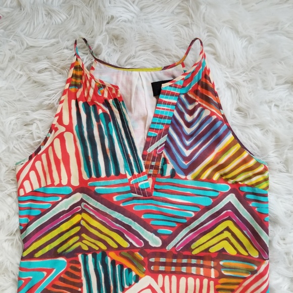 J Crew Collection Geo Brushstrike Sun Dress - Picture 5 of 8